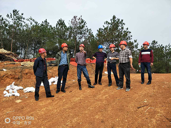 国网江西省电力检修公司领导到500kV文赣I、II回线跨昌赣客专迁改工程检查指导工作