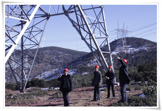 500kV石雅线、二普线线路覆冰,金年会电力抗冰保电