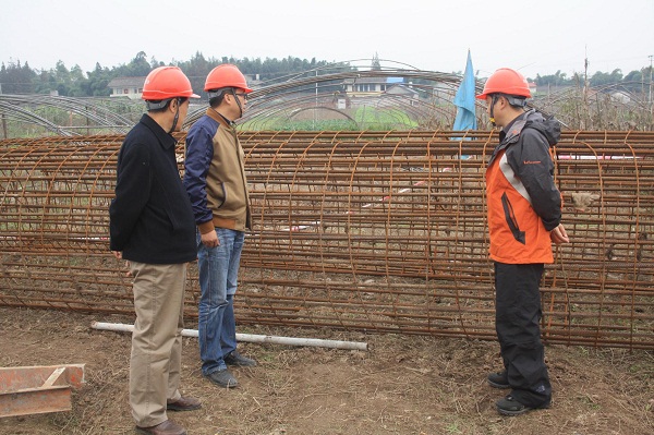 陈云总经理一行到石眉线检查指导工作