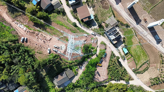 西渝高铁(广安段)超高压线路迁改攻坚战圆满收官