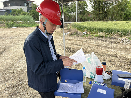 集团领导赴500kV谭邡一二线电力线路迁改项目现场检查指导