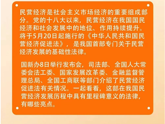《民营经济促进法》亮点解读